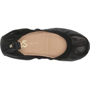 Yosi Samra Samara Black Foldable Ballet Flats Size 10